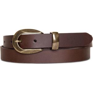 imageLucky Brand Womens Fashion Leather Belt  Stylish  Trend  Classic  Modern  Jean  Pant  Skirt  DressSculpted Buckle  Brown