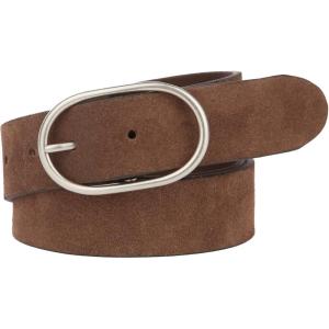imageLucky Brand Womens Fashion Leather Belt  Stylish  Trend  Classic  Modern  Jean  Pant  Skirt  DressSuede Center Bar  Brown
