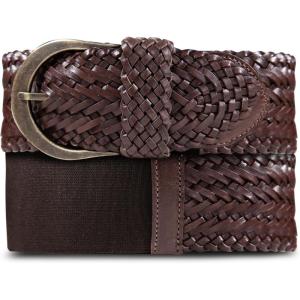 imageLucky Brand Womens Fashion Leather Belt  Stylish  Trend  Classic  Modern  Jean  Pant  Skirt  DressWide Braid  Brown