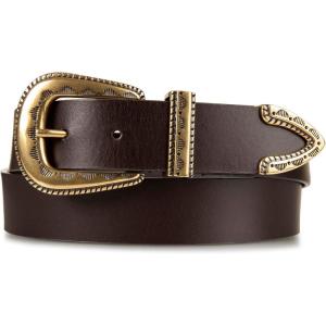 imageLucky Brand Womens Leather Belt  Leather  Trend  Stylish  Classic  Modern  Jeans  Pants  Skirt  DressTextured Buckle  Brown