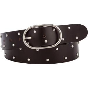 imageLucky Brand Womens Studded Leather Belt  Stylish  Classic  Modern  Jeans  Pants  Skirt  DressCenter Bar Studded  Black