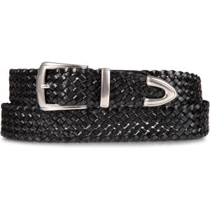 imageLucky Brand Womens WesternInspired Leather Belt  Classic  American Heritage  Casual  Vintage  CowboyBraided  Black