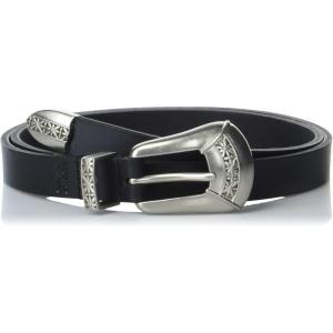 imageLucky Brand Womens WesternInspired Leather Belt  Classic  American Heritage  Casual  Vintage  CowboyWestern Buckle  Black