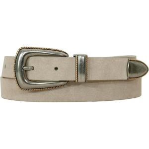 imageLucky Brand Womens WesternInspired Leather Belt  Classic  American Heritage  Casual  Vintage  CowboyWestern Suede  Distressed White