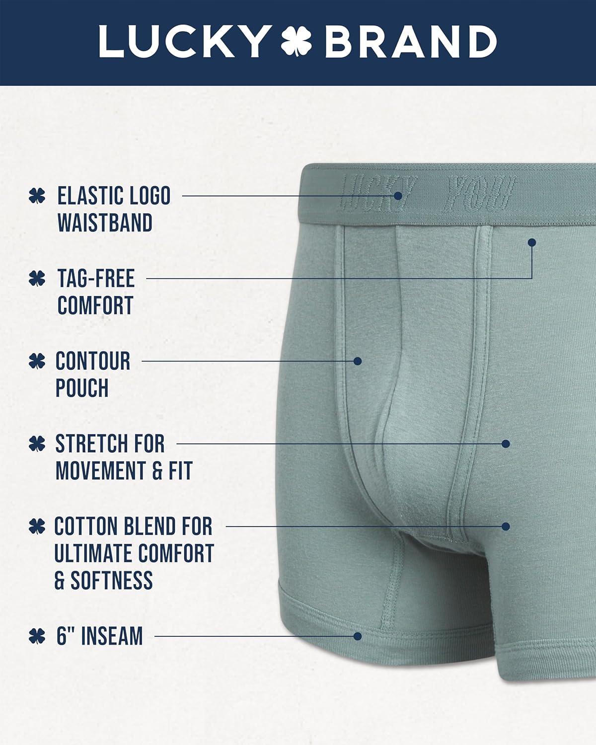 imageLucky Brand Mens Boxer Briefs  3 Pack Soft Mens Underwear Boxer Briefs with Contour Pouch  Breathable Boxers for MenVintage IndigoFaded DenimLight Blue