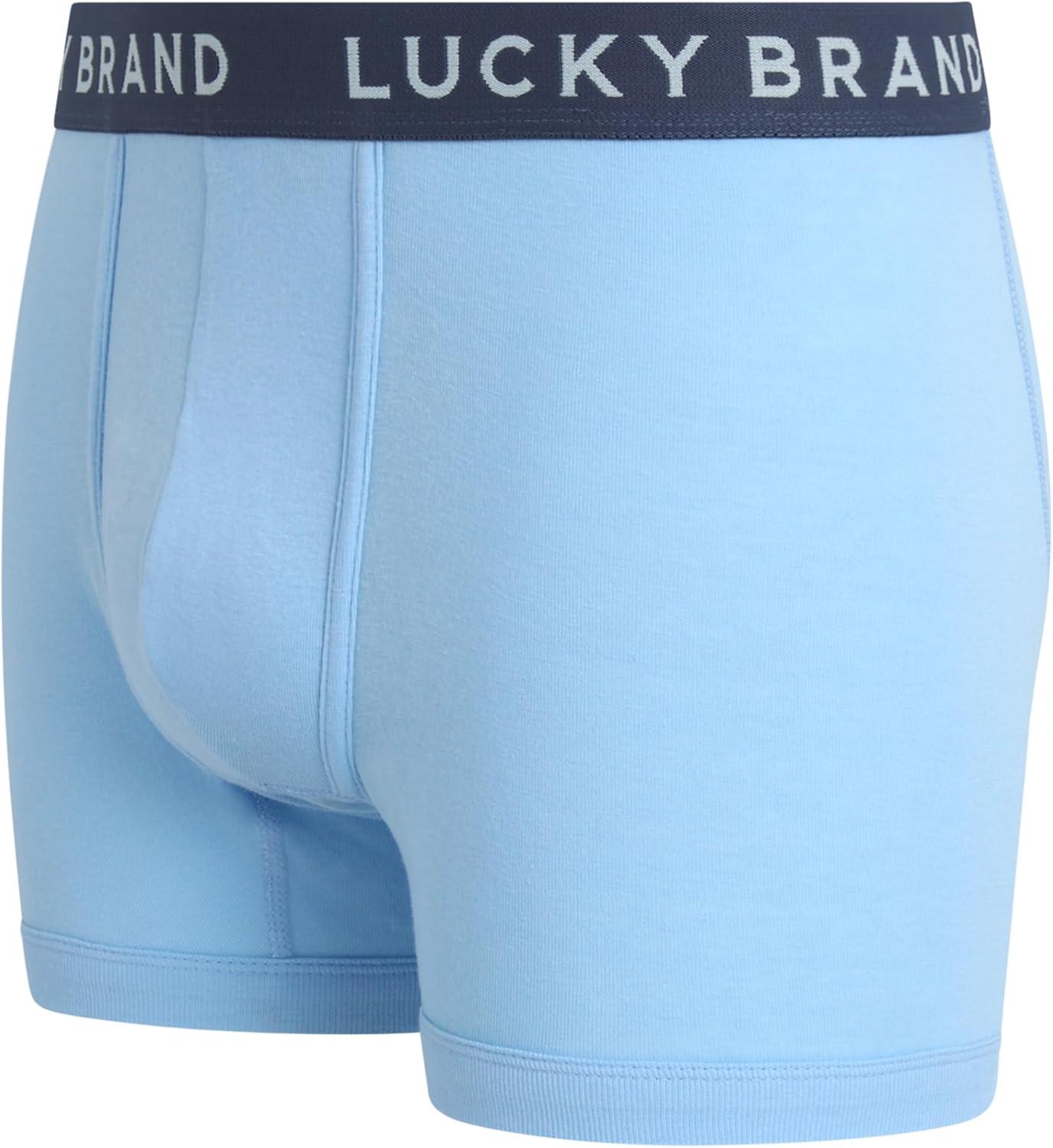 imageLucky Brand Mens Boxer Briefs  3 Pack Soft Mens Underwear Boxer Briefs with Contour Pouch  Breathable Boxers for MenVintage IndigoFaded DenimLight Blue
