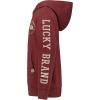 imageLucky Brand Boys Long Sleeve Fleece PullOver Hoodie Comfortable Relaxed Fit with Kangaroo PocketsBear Port Heather