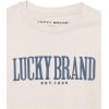 imageLucky Brand Boys Short Sleeve Graphic Crew Neck TShirt Soft Comfortable Relaxed FitCloud Dancer Puff