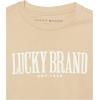 imageLucky Brand Boys Short Sleeve Graphic Crew Neck TShirt Soft Comfortable Relaxed FitIrish Cream Puff