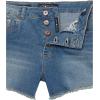 imageLucky Brand Girls Cuffed Jean Shorts Stretch Denim with 5 Pockets Mid to High Rise WaistAda High Waist