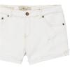imageLucky Brand Girls Cuffed Jean Shorts Stretch Denim with 5 Pockets Mid to High Rise WaistRonnie White