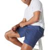 imageLucky Brand Mens 7quot Pull Up Linen ShortDark Denim