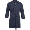 imageLucky Brand Mens Bathrobe  Warm Long Sleeve Knit Robe with Shawl Collar  Soft Cotton Blend Bath Robes for Men Size SXLMood Indigo