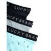 imageLucky Brand Mens Boxer Briefs  3 Pack Classic Mens Underwear Boxer Briefs with Functional Fly  Soft Cotton Boxers for MenBlackPrintHeather Grey