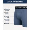 imageLucky Brand Mens Boxer Briefs  3 Pack Classic Mens Underwear Boxer Briefs with Functional Fly  Soft Cotton Boxers for MenCharcoal Grey HeatherMood Indigo PrintMineral Red