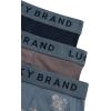 imageLucky Brand Mens Boxer Briefs  3 Pack Classic Mens Underwear Boxer Briefs with Functional Fly  Soft Cotton Boxers for MenMedium GreyStormy Weather PrintDark Grey