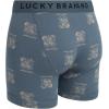 imageLucky Brand Mens Boxer Briefs  3 Pack Classic Mens Underwear Boxer Briefs with Functional Fly  Soft Cotton Boxers for MenMedium GreyStormy Weather PrintDark Grey