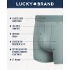 imageLucky Brand Mens Boxer Briefs  3 Pack Soft Mens Underwear Boxer Briefs with Contour Pouch  Breathable Boxers for MenMedium GreyLight GreyOil Green