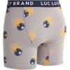 imageLucky Brand Mens Boxer Briefs  3 Pack Soft Stretch Casual Mens Underwear with Functional Fly Pouch Boxers S2XLHeather GreyPrintNavy