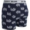 imageLucky Brand Mens Boxer Briefs  3 Pack Soft Stretch Casual Mens Underwear with Functional Fly Pouch Boxers S2XLIndigo HeatherShadow BlackTibetan Red
