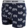 imageLucky Brand Mens Boxer Briefs  3 Pack Soft Stretch Casual Mens Underwear with Functional Fly Pouch Boxers S2XLIndigo HeatherShadow BlackTibetan Red