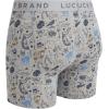 imageLucky Brand Mens Boxer Briefs  3 Pack Soft Stretch Casual Mens Underwear with Functional Fly Pouch Boxers S2XLIndigoGrey Heather PrintCoronet Blue
