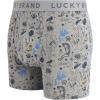 imageLucky Brand Mens Boxer Briefs  3 Pack Soft Stretch Casual Mens Underwear with Functional Fly Pouch Boxers S2XLIndigoGrey Heather PrintCoronet Blue