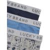 imageLucky Brand Mens Boxer Briefs  3 Pack Soft Stretch Casual Mens Underwear with Functional Fly Pouch Boxers S2XLIndigoGrey Heather PrintCoronet Blue