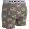 imageLucky Brand Mens Boxer Briefs  3 Pack Soft Stretch Casual Mens Underwear with Functional Fly Pouch Boxers S2XLIndigoSmoked Pearl PrintCharcoal Grey