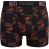 imageLucky Brand Mens Boxer Briefs  3 Pack Soft Stretch Casual Mens Underwear with Functional Fly Pouch Boxers S2XLJet BlackJet Black PrintTandori Spice