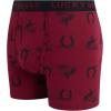 imageLucky Brand Mens Boxer Briefs  3 Pack Soft Stretch Casual Mens Underwear with Functional Fly Pouch Boxers S2XLJet BlackTibetan Red PrintDark Olive Heather