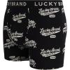 imageLucky Brand Mens Boxer Briefs  3 Pack Soft Stretch Casual Mens Underwear with Functional Fly Pouch Boxers S2XLMedium GreyJet Black PrintRed Ochre