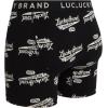 imageLucky Brand Mens Boxer Briefs  3 Pack Soft Stretch Casual Mens Underwear with Functional Fly Pouch Boxers S2XLMedium GreyJet Black PrintRed Ochre