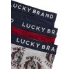 imageLucky Brand Mens Boxer Briefs  3 Pack Soft Stretch Casual Mens Underwear with Functional Fly Pouch Boxers S2XLMood IndigoGrey Heather PrintTibetan Red