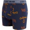 imageLucky Brand Mens Boxer Briefs  3 Pack Soft Stretch Casual Mens Underwear with Functional Fly Pouch Boxers S2XLRed OchreIndigo PrintVintage Indigo