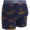 imageLucky Brand Mens Boxer Briefs  3 Pack Soft Stretch Casual Mens Underwear with Functional Fly Pouch Boxers S2XLRed OchreIndigo PrintVintage Indigo
