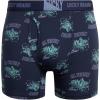 imageLucky Brand Mens Boxer Briefs  3 Pack Soft Stretch Casual Mens Underwear with Functional Fly Pouch Boxers S2XLTotal EclipseMood Indigo PrintReef Waters