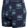 imageLucky Brand Mens Boxer Briefs  3 Pack Soft Stretch Casual Mens Underwear with Functional Fly Pouch Boxers S2XLTotal EclipseMood Indigo PrintReef Waters