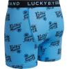 imageLucky Brand Mens Boxer Briefs  4 Pack Sport Soft Boxers for Men with No Fly Pouch  Performance Mens Underwear Boxer BriefsBlackBlueAzure Blue PrintBlack