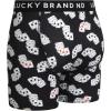 imageLucky Brand Mens Boxer Briefs  4 Pack Sport Soft Boxers for Men with No Fly Pouch  Performance Mens Underwear Boxer BriefsSmoked PearlJet BlackPrint