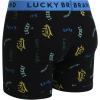 imageLucky Brand Mens Boxer Briefs  6 Pack Classic Mens Underwear Boxer Briefs with Functional Fly  Soft Cotton Boxers for MenJet BlackBlackJet Black Print
