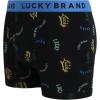 imageLucky Brand Mens Boxer Briefs  6 Pack Classic Mens Underwear Boxer Briefs with Functional Fly  Soft Cotton Boxers for MenJet BlackBlackJet Black Print