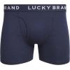 imageLucky Brand Mens Boxer Briefs  6 Pack Classic Mens Underwear Boxer Briefs with Functional Fly  Soft Cotton Boxers for MenSolid NavyBlue