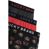 imageLucky Brand Mens Boxer Shorts  3 Pack Knit Cotton Boxers for Men with Functional Fly  Lightweight Mens Underwear BoxersCharcoal GreyHeatherjet Black PrintMineral Red