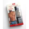 imageLucky Brand Mens Boxer Shorts  3 Pack Knit Cotton Boxers for Men with Functional Fly  Lightweight Mens Underwear BoxersJet BlackStripeCharcoalHeather Grey