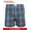 imageLucky Brand Mens Boxer Shorts  3 Pack Woven Cotton Boxers for Men with Functional Fly  Lightweight Mens Underwear BoxersBlueBlackPalm Tree