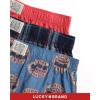 imageLucky Brand Mens Boxer Shorts  3 Pack Woven Cotton Boxers for Men with Functional Fly  Lightweight Mens Underwear BoxersMood Indigo PlaidMineral RedCoronet Blue Print