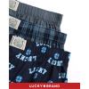 imageLucky Brand Mens Boxer Shorts  3 Pack Woven Cotton Boxers for Men with Functional Fly  Lightweight Mens Underwear BoxersTotal Eclipse PlaidMedium GreyTotal Eclipse Print