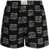 imageLucky Brand Mens Boxer Shorts  6 Pack Relaxed Fit Cotton Boxers with Functional Fly and Elastic Waistband Sizes SXLDecember Sky PlaidJet BlackJet Black Print