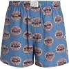 imageLucky Brand Mens Boxer Shorts  6 Pack Relaxed Fit Cotton Boxers with Functional Fly and Elastic Waistband Sizes SXLMood Indigo PlaidMineral RedCoronet Blue Print